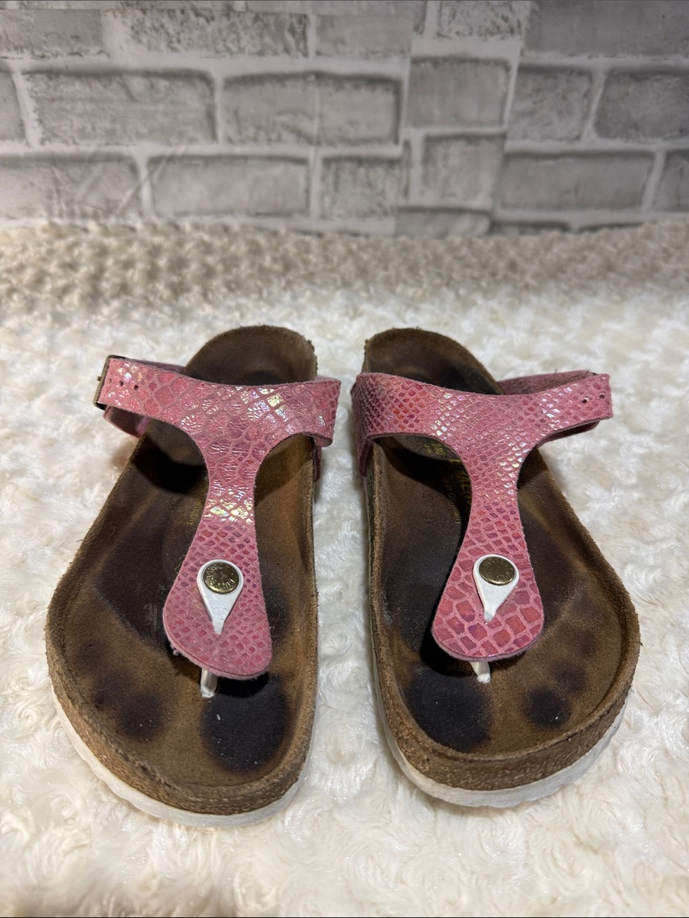 Birkenstock thong sandals size 37 EU/ 6 US, 2*